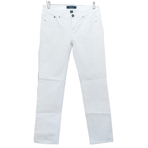 TOMMY BAHAMA White boyfriend slim cut low rise preppy jeans - Picture 2 of 13